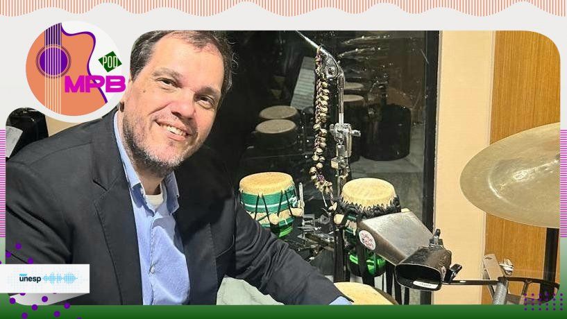 Capa do podcast Vinícius Barros: Aluno egresso da Unesp é referência da percussão e ritmos brasileiros dentro e fora do país