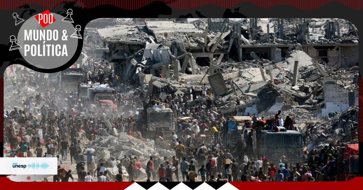 Capa do podcast Professor de segurança internacional da Unesp analisa aspectos sobre o cessar-fogo entre Israel e Hamas