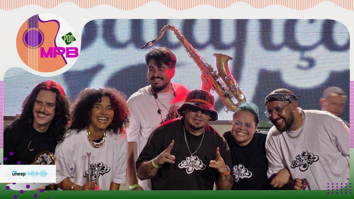Capa do podcast Grupo New Balanço apresenta “Segue o Baile”, álbum que une e enaltece o samba-rock com rap e jazz